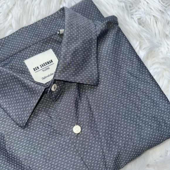 [ Ben Sherman ] Tailoring Tailored Slim Fit Mens Button Up Shirt 32/33 - Picture 1 of 10